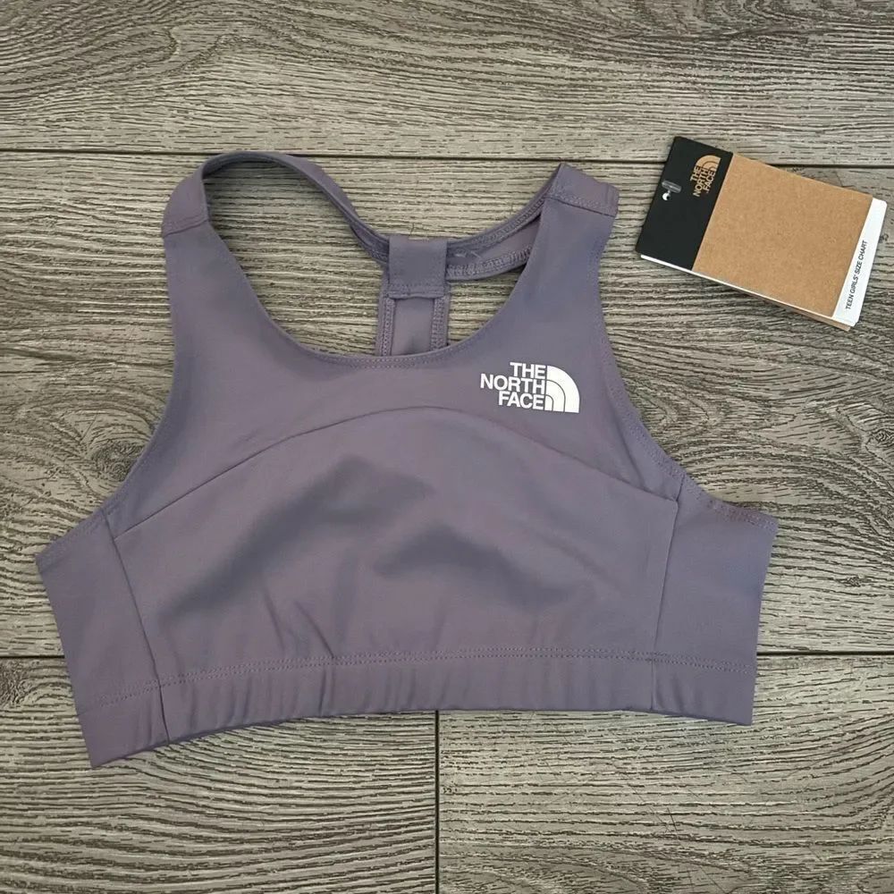 The North Face girls Purple Sports Bra